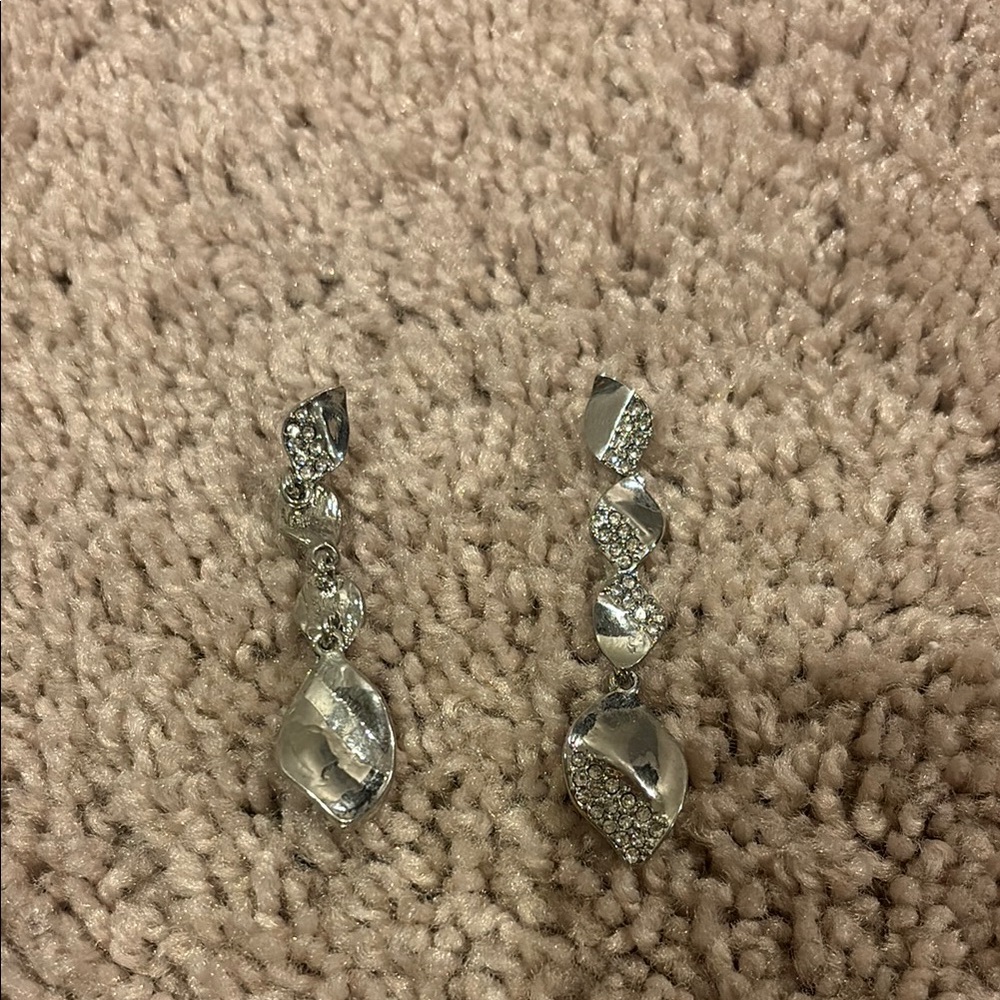Elegant Silver Drop Earrings